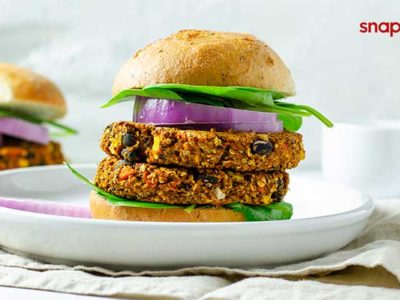 Black Bean & Dessert Potato Hamburger Dish