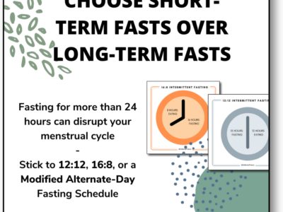 Fasting Schedules for Women in Their 20’s to 40’s