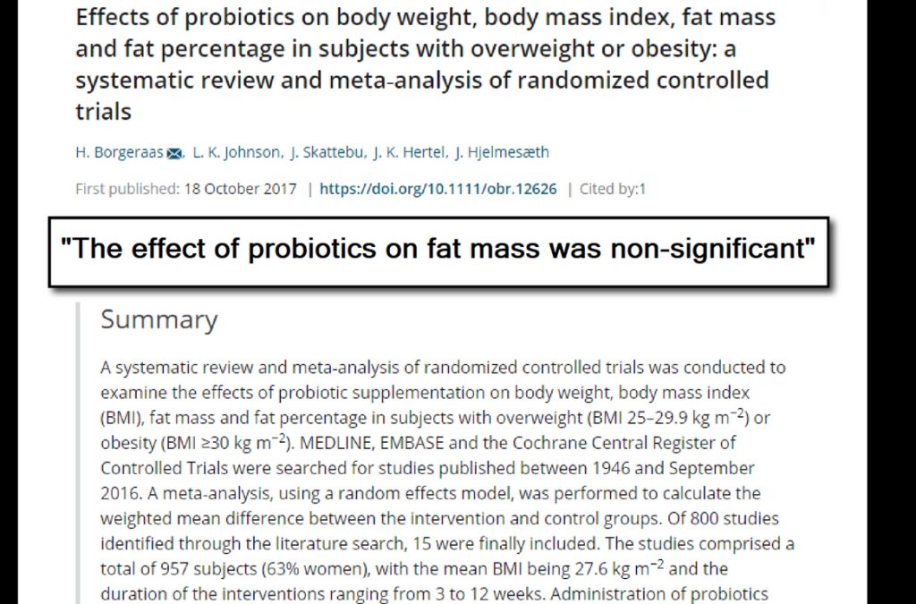 Probiotics as well as Weight Loss– Exists a Link?